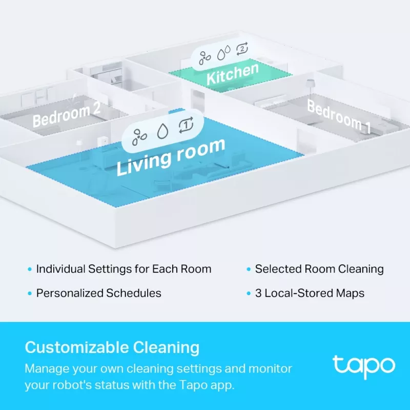 TP-Link Tapo LiDAR navigačný robotický vysávač a mop