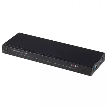Lindy 16 port HDMI 4K60 rozbočovač 16x HDMI 3840x2160 čierna