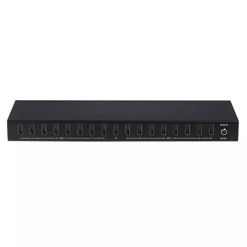 Lindy 16 port HDMI 4K60 rozbočovač 16x HDMI 3840x2160 čierny