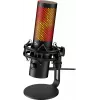 HyperX QuadCast 2 S - USB mikrofón (čierna), stolový mikrofón, -8 dB, 20 - 20000 Hz, 1 Ω, káblový, USB
