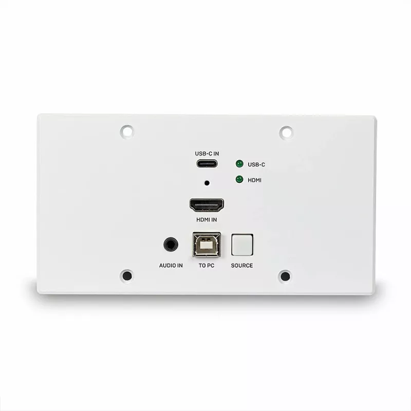 Lindy 150m Cat.6 HDMI 4K60 & Type-C HDBaseT EU nástenná doska KVM extender, vysielač