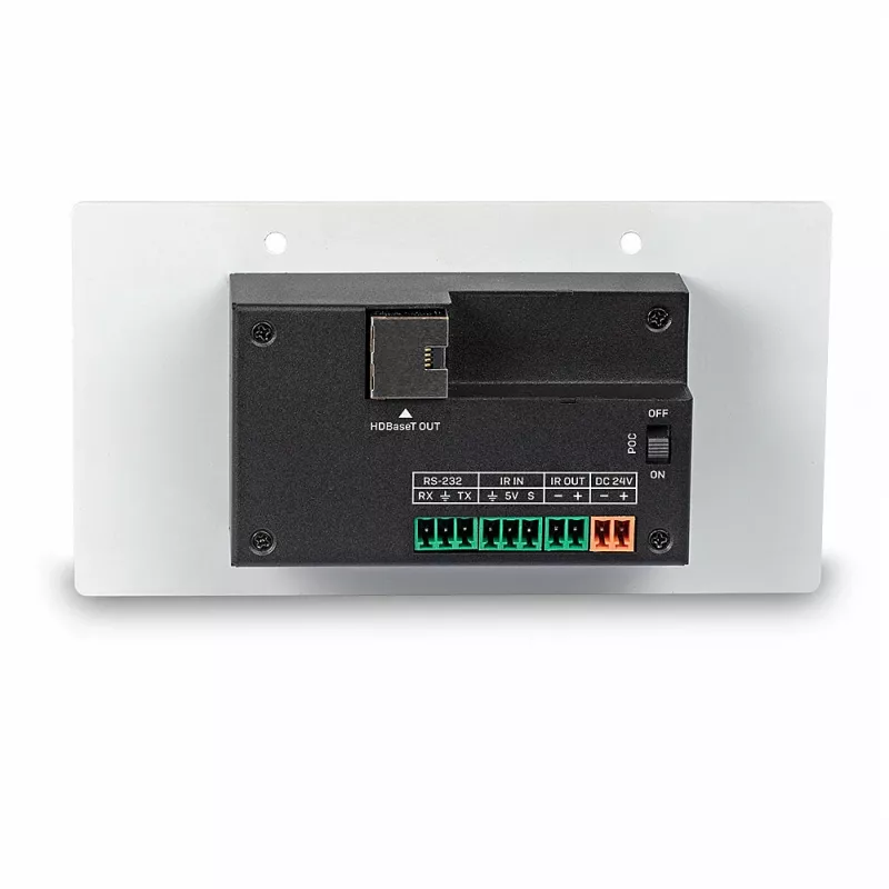 Lindy 150m Cat.6 HDMI 4K60 & Type-C HDBaseT EU nástenná doska KVM extender, vysielač