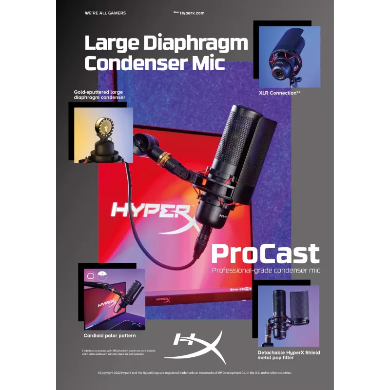 HyperX ProCast mikrofón