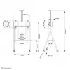 Neomounts NS-M1500WHITE TV vozík 32-65