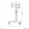 Neomounts FL50S-825WH1 TV vozík 37-75