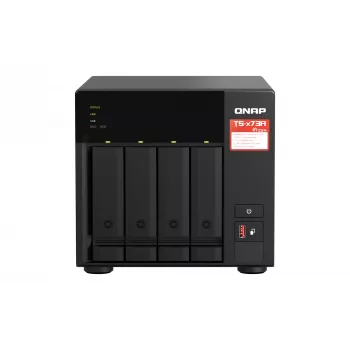 QNAP TS-473A NAS Tower Ryzen Embedded V1500B 8 GB DDR4 0 TB QNAP Turbo System čierna