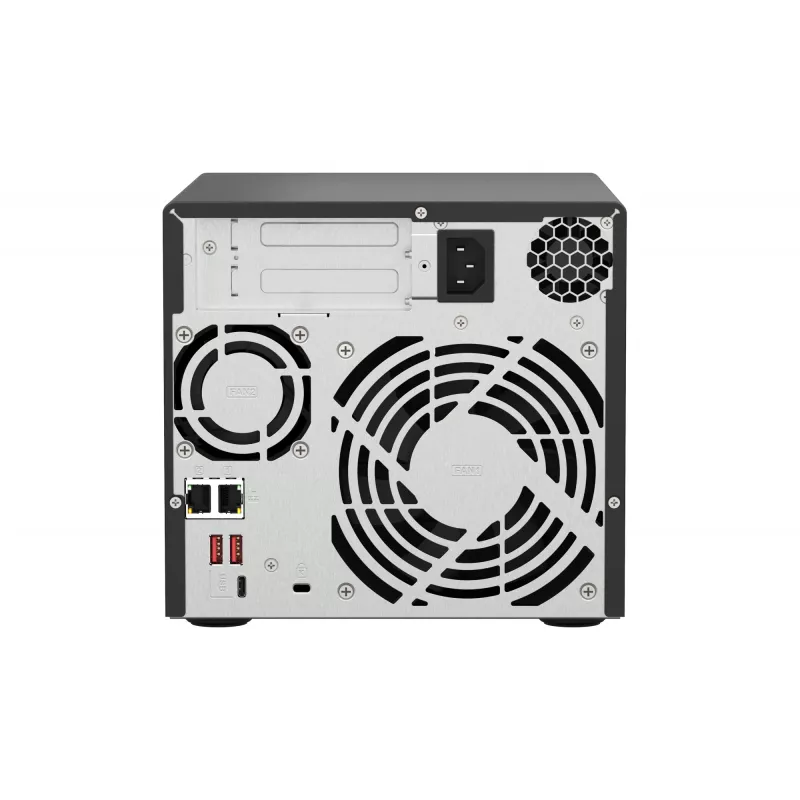 QNAP TS-473A NAS Tower Ryzen Embedded V1500B 8 GB DDR4 0 TB QNAP Turbo System čierna