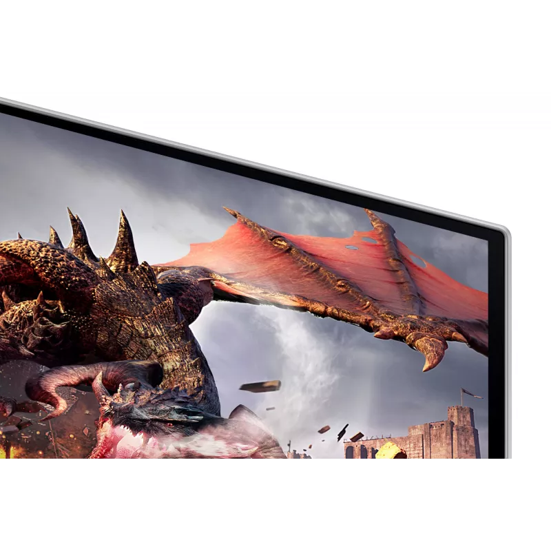 Samsung Odyssey OLED G8 G80SD LS32DG802SUXDU herný monitor, 32 palca (81,3 cm) OLED, 4K UHD 3840 x 2160, 240 Hz, 0,03 ms, HDR10, 2x HDMI, DisplayPort, USB 3.0 hub, nastaviteľná výška, pivot, strieborný