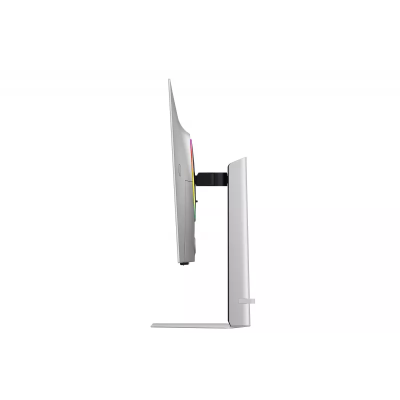 Samsung Odyssey OLED G8 G80SD LS32DG802SUXDU herný monitor, 32 palca (81,3 cm) OLED, 4K UHD 3840 x 2160, 240 Hz, 0,03 ms, HDR10, 2x HDMI, DisplayPort, USB 3.0 hub, nastaviteľná výška, pivot, strieborný