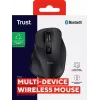 TRUST Fyda Office ergonomická pravá bezdrôtová myš – RF + Bluetooth 5.2 – optická 2400 DPI – 6 tlačidiel – čierna