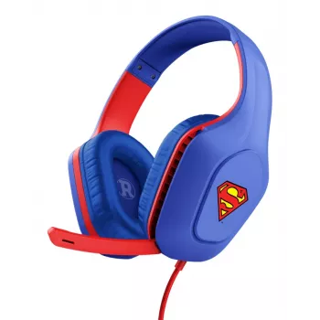 Trust GXT 415SM Zirox Headset káblový s hlavovým mostom Herný Modrá, Červená