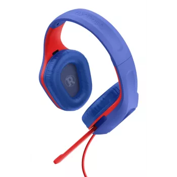 Trust GXT 415SM Zirox Headset káblový s hlavovým mostom Herný Modrá, Červená