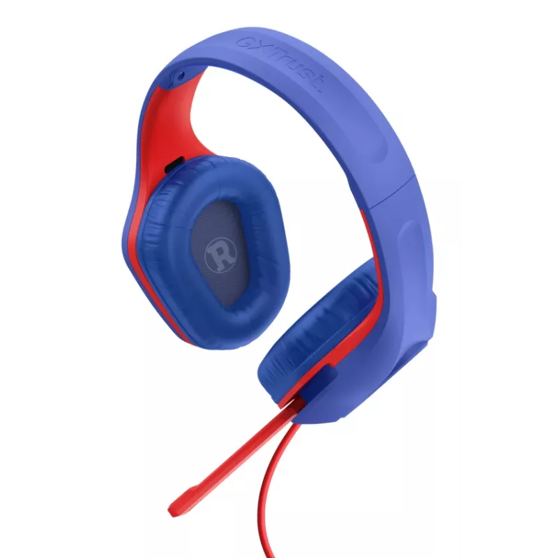 Trust GXT 415SM Zirox Headset káblový s hlavovým mostom Herný Modrá, Červená