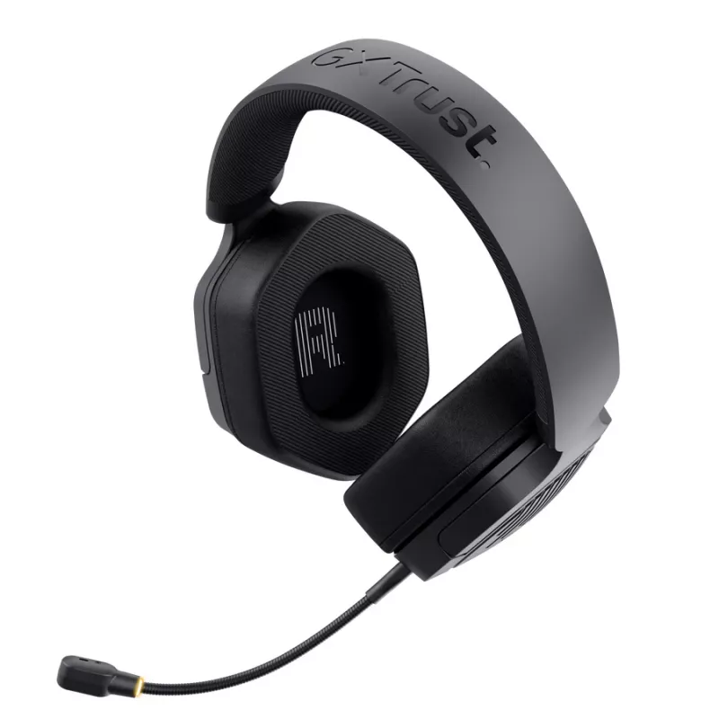 Trust GXT 493PS Carus bezdrôtový herný headset pre PS5, náhlavný over-ear, odnímateľný mikrofón, USB-C / USB-A / 3,5 mm, 20–20000 Hz, 1,2 m, čierny
