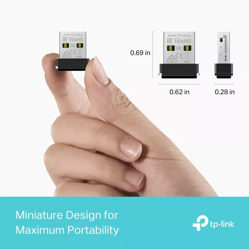 TP-Link Archer TX1U Nano AX300 USB adaptér Wi-Fi 6