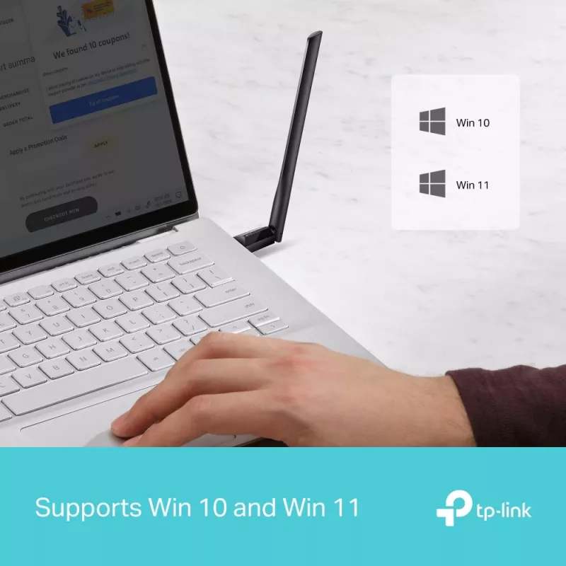 Bezdrôtový USB Wi-Fi adaptér TP-LINK Archer TX35U PLUS — Wi-Fi 6 Dualband 1201 Mbit/s, USB napájaný, čierny