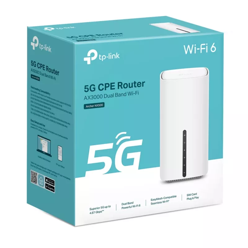 TP-Link Archer NX500 Wi-Fi router Gigabit Ethernet Dual-Band (2,4 GHz / 5 GHz) 5G Biela