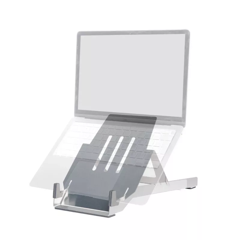 R-Go Tools držiak na notebook R-Go Riser Basic, skladací a nastaviteľný podstavec na notebook, Hliník, strieborný