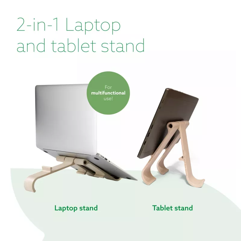 R-Go Tools stojan na notebook a tablet R-Go Treepod, ergonomický a modulárny, nastaviteľný, biobased