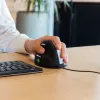 R-Go Tools Ergonomická myš R-Go HE Break so softvérom na prestávky, veľká (veľkosť ruky ≥ 185 mm), ľavá, káblová, čierna