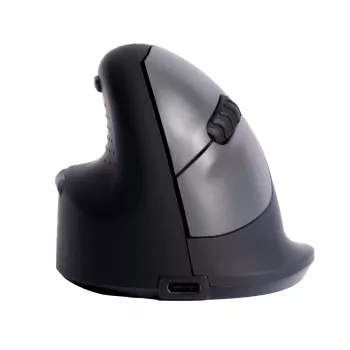 R-Go Tools Ergonomická myš R-Go HE Break so softvérom na prestávky, stredná (veľkosť ruky 165-185 mm), ľavá, Bluetooth, čierna