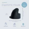 R-Go Tools Ergonomická myš R-Go HE Break so softvérom na prestávky, stredná (veľkosť ruky 165-185 mm), ľavá, Bluetooth, čierna
