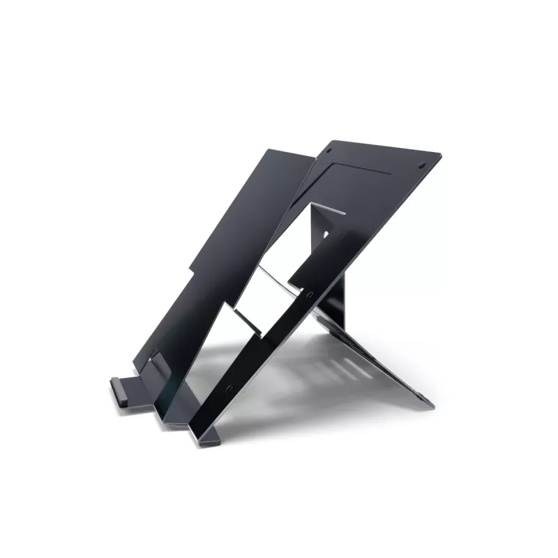 R-Go Tools stojan na notebook R-Go Riser Document, ergonomický, skladací a nastaviteľný stojan s držiakom dokumentov, čierny