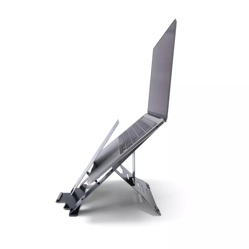 R-Go Tools stojan na notebook R-Go Riser Document, ergonomický, skladací a nastaviteľný stojan s držiakom dokumentov, čierny