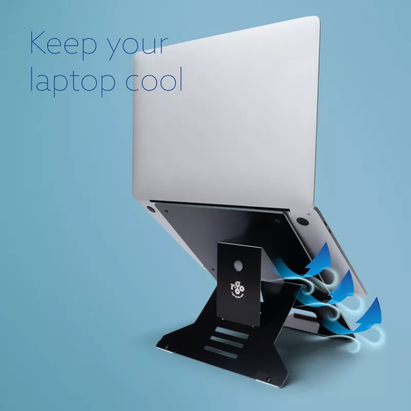 R-Go Tools stojan na notebook R-Go Riser Document, ergonomický, skladací a nastaviteľný stojan s držiakom dokumentov, čierny