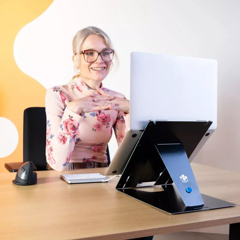 R-Go Tools stojan na tablet a notebook R-Go Riser Duo, vhodný pre 10–22