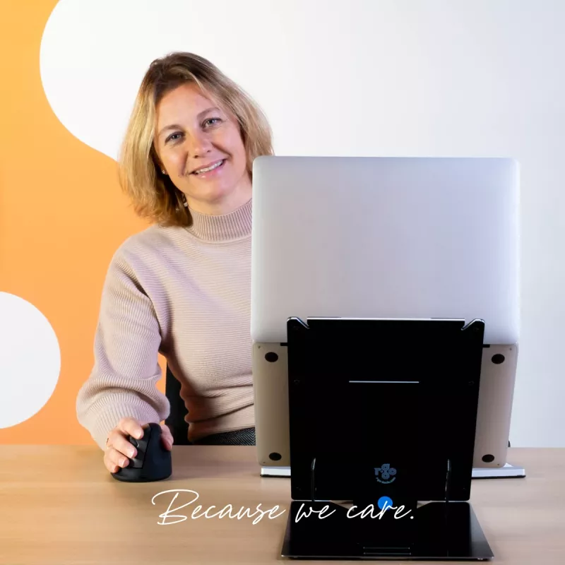 R-Go Tools stojan na tablet a notebook R-Go Riser Duo, vhodný pre 10–22