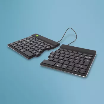 R-Go Tools Ergonomická klávesnica R-Go Split Break so softvérom na prestávky, ergonomická delená klávesnica, QWERTY (UK), Bluetooth, Čierna