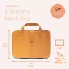 Taška na notebook R-Go Tools R-Go Viva, plná useň, s integrovaným stojanom na notebook, ramenný popruh, 39,6 cm (15,6 inch), hnedá