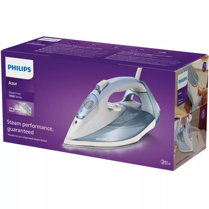 Naparávač Philips 7000 séria DST7011/20 — 2600 W, 0,3 l nádrž, SteamGlide Plus žehliaca plocha, Vertikálna para