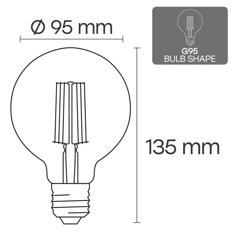 LED žiarovka VISIONAL VS-B-15 12W 1200 lm 3000K