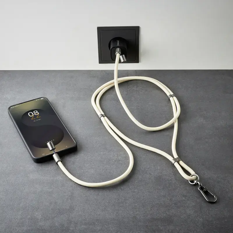 USB kábel Intenso Handykette 1,65 m USB-C béžový