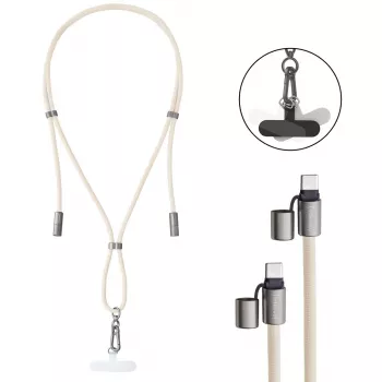 USB kábel Intenso Handykette 1,65 m USB-C béžový