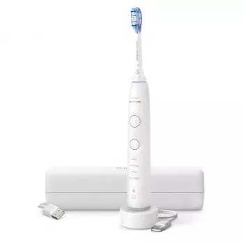 Philips Series 7100 HX7420/01 sonická zubná kefka — 62 000 pohybov/min, 4 režimy, snímač tlaku, Bluetooth, nabíjateľná (biela)
