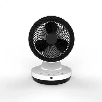 Domáci ventilátor s lopatkami Stylies Gemma čierna biela 2000W stolový