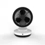 Domáci ventilátor s lopatkami Stylies Gemma čierny biely 2000W stolový