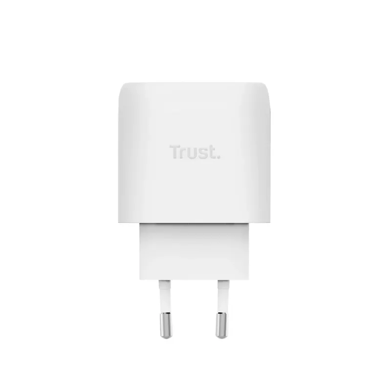 TRUST Maxo 45W USB-C GaN nabíjačka, 45 W, USB-C výstup, max. 20 V, 2 m kábel, biela