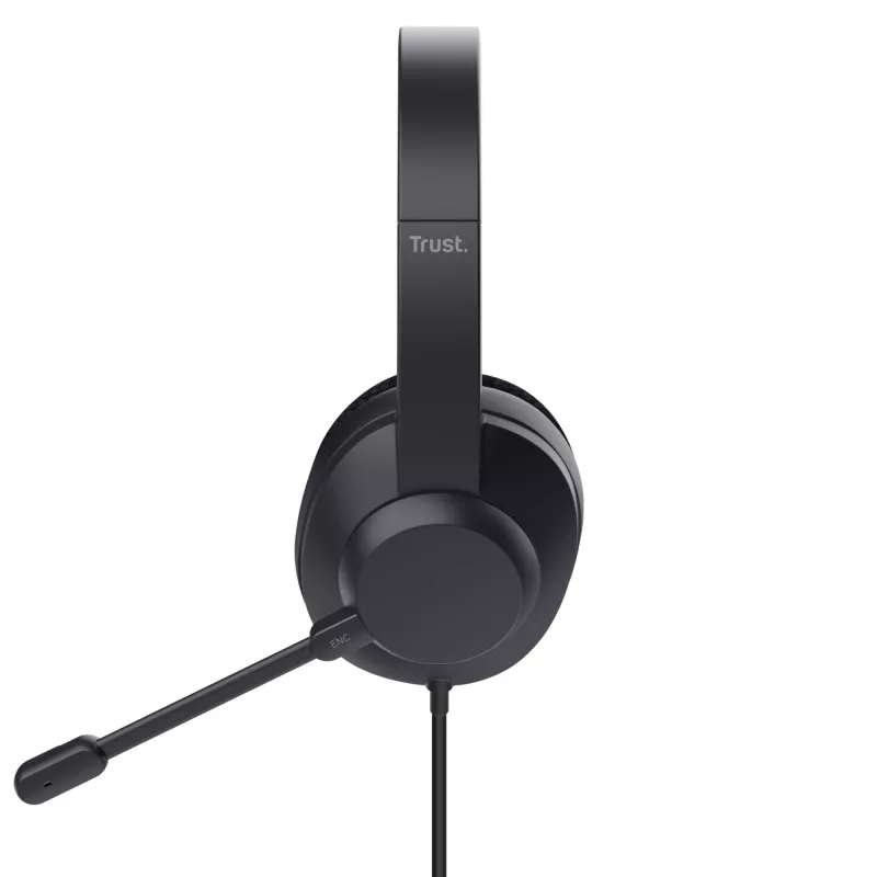 Trust Ayda Max headset káblový Head-band hovory/hudba USB Type-C / USB Type-A čierny