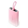 Powerbank Vention 10000mAh (USB-C, Lightning, USB-A) 22,5W LED displej ružová