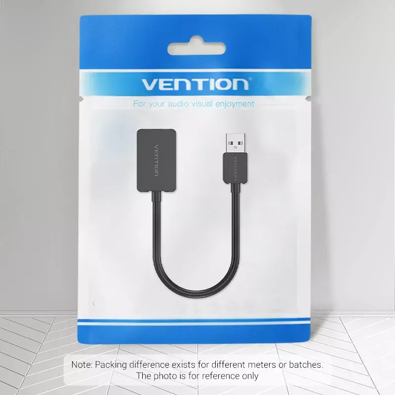 Vention 2-portová externá USB zvuková karta 0,15 m čierna 2.1 kanály 16 bit