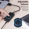 Vention USB 2.0 externý stereo zvukový adaptér s reguláciou hlasitosti 0,15 M čierna ABS