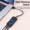 Vention USB 2.0 externý stereo zvukový adaptér s reguláciou hlasitosti 0,15 M čierna ABS