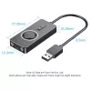 Vention USB 2.0 externý stereo zvukový adaptér s reguláciou hlasitosti 0,15 M čierna ABS