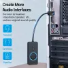 Vention USB 2.0 externý stereo zvukový adaptér s reguláciou hlasitosti 0,15 M čierna ABS