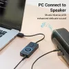 Vention USB 2.0 externý stereo zvukový adaptér s reguláciou hlasitosti 0,15 M čierna ABS