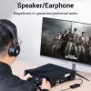 Vention USB 2.0 externý stereo zvukový adaptér s reguláciou hlasitosti 0,15 M čierna ABS